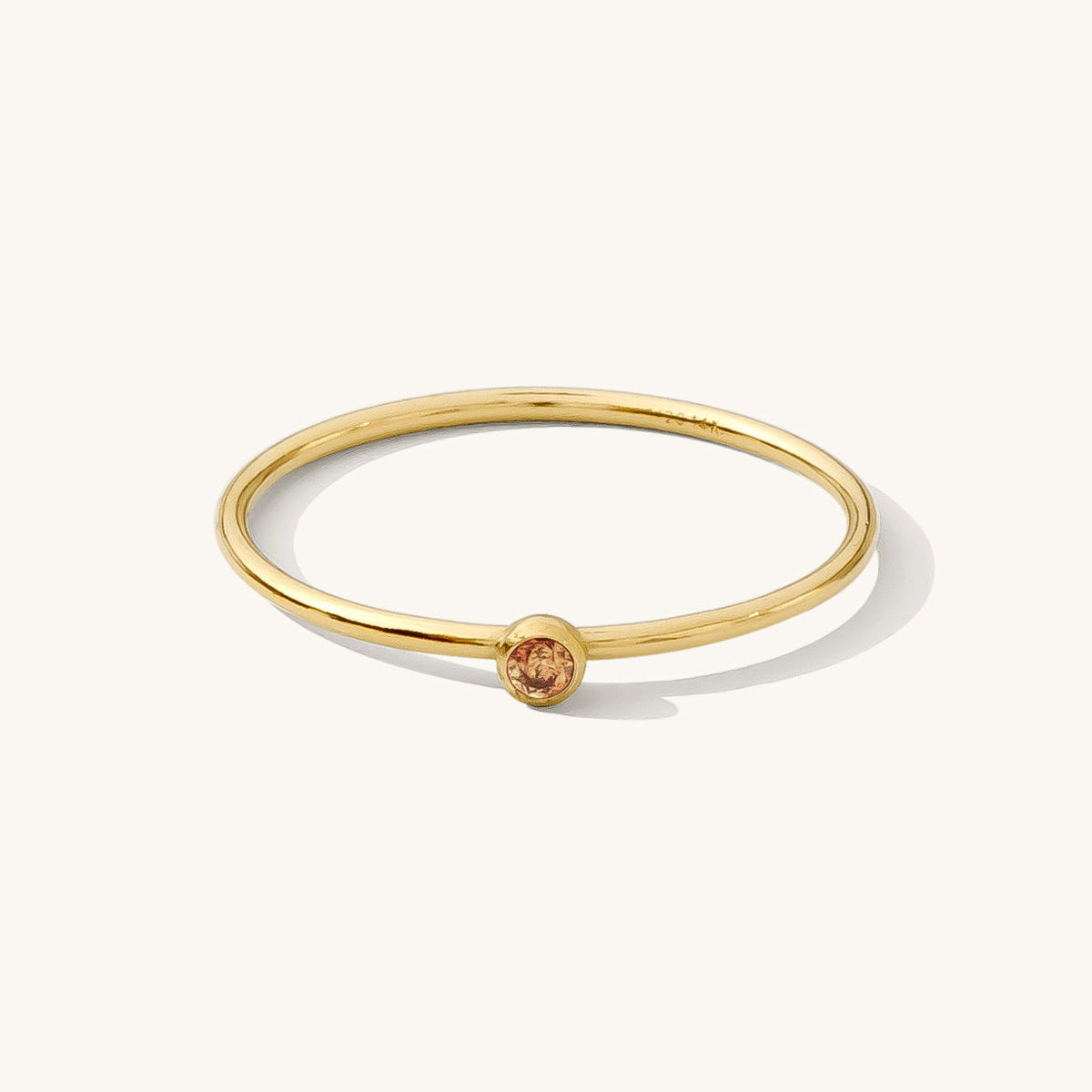 Dainty CZ Birthstone Ring