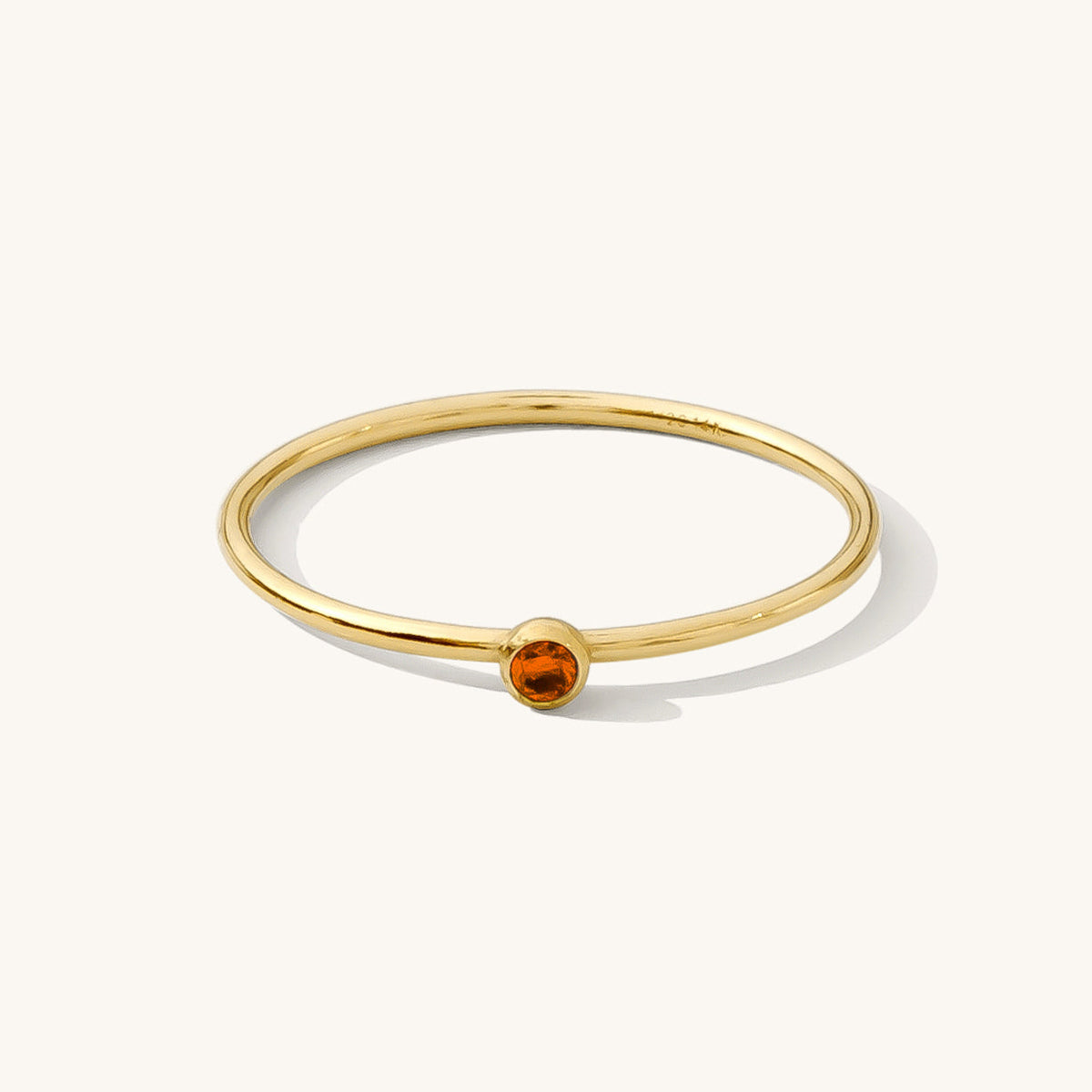 Dainty CZ Birthstone Ring