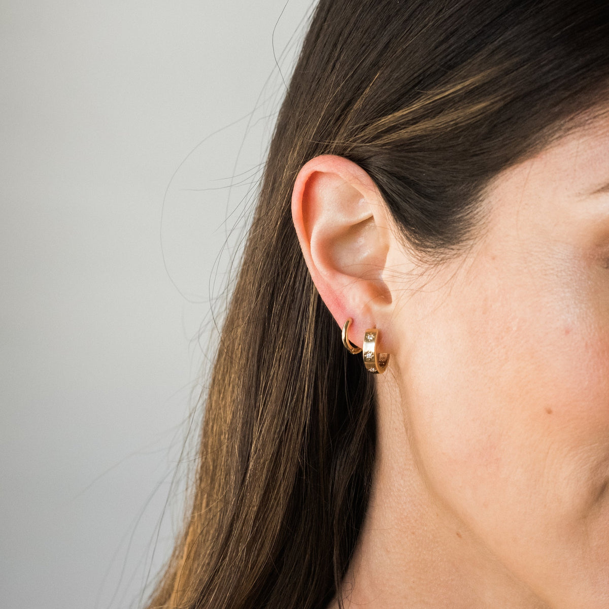 Starburst Huggie Earrings