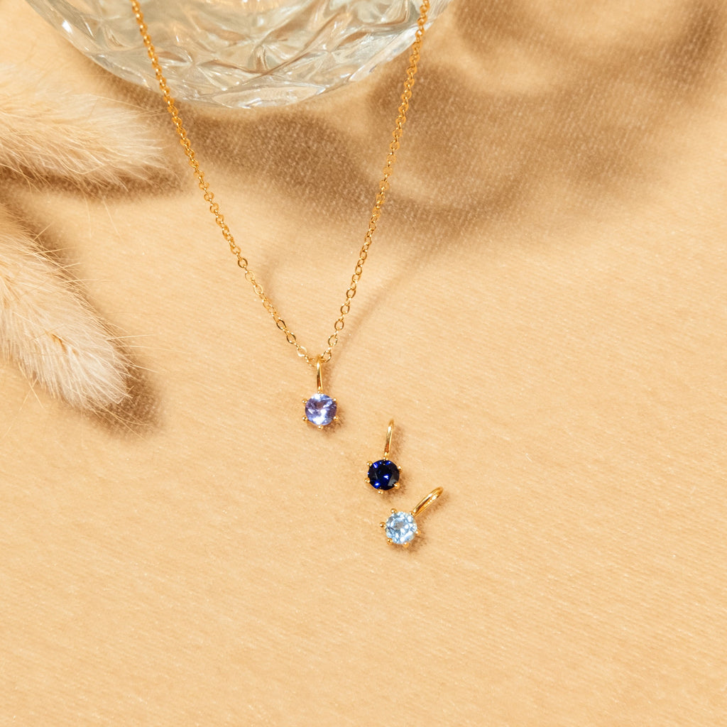 Tanzanite Charm (December Birthstone)