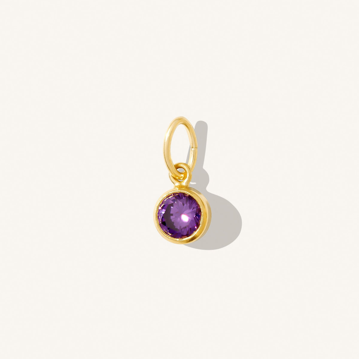 Dainty CZ Birthstone Charm