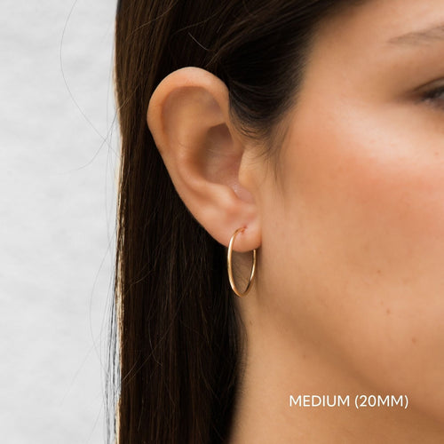 Thin Hoop Earrings