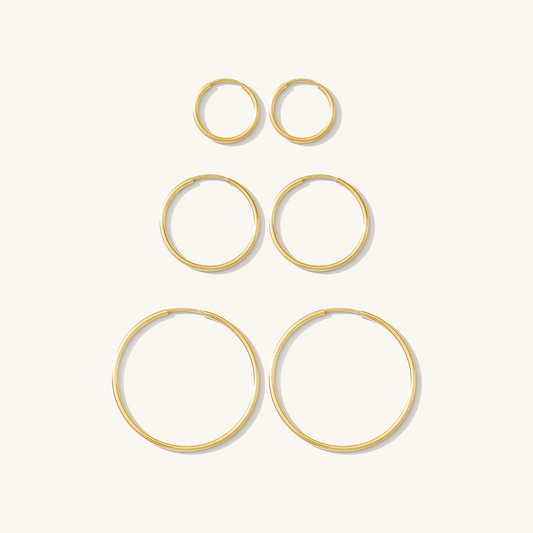 Thin Hoop Earrings