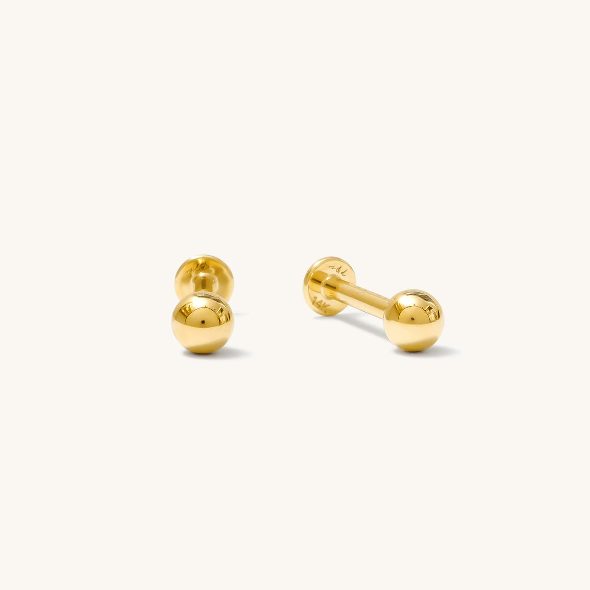Tiny Ball Flat Back Stud Earring