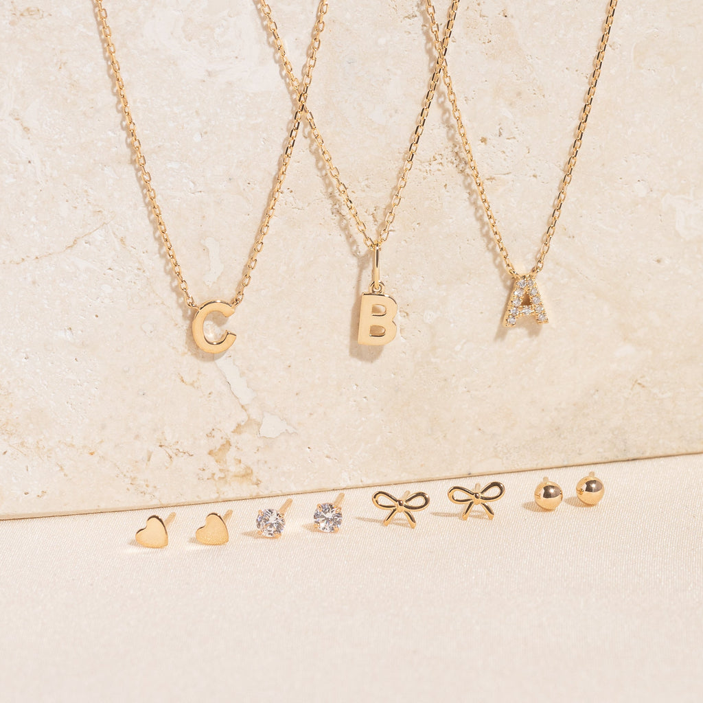Tiny Bow Stud Earrings