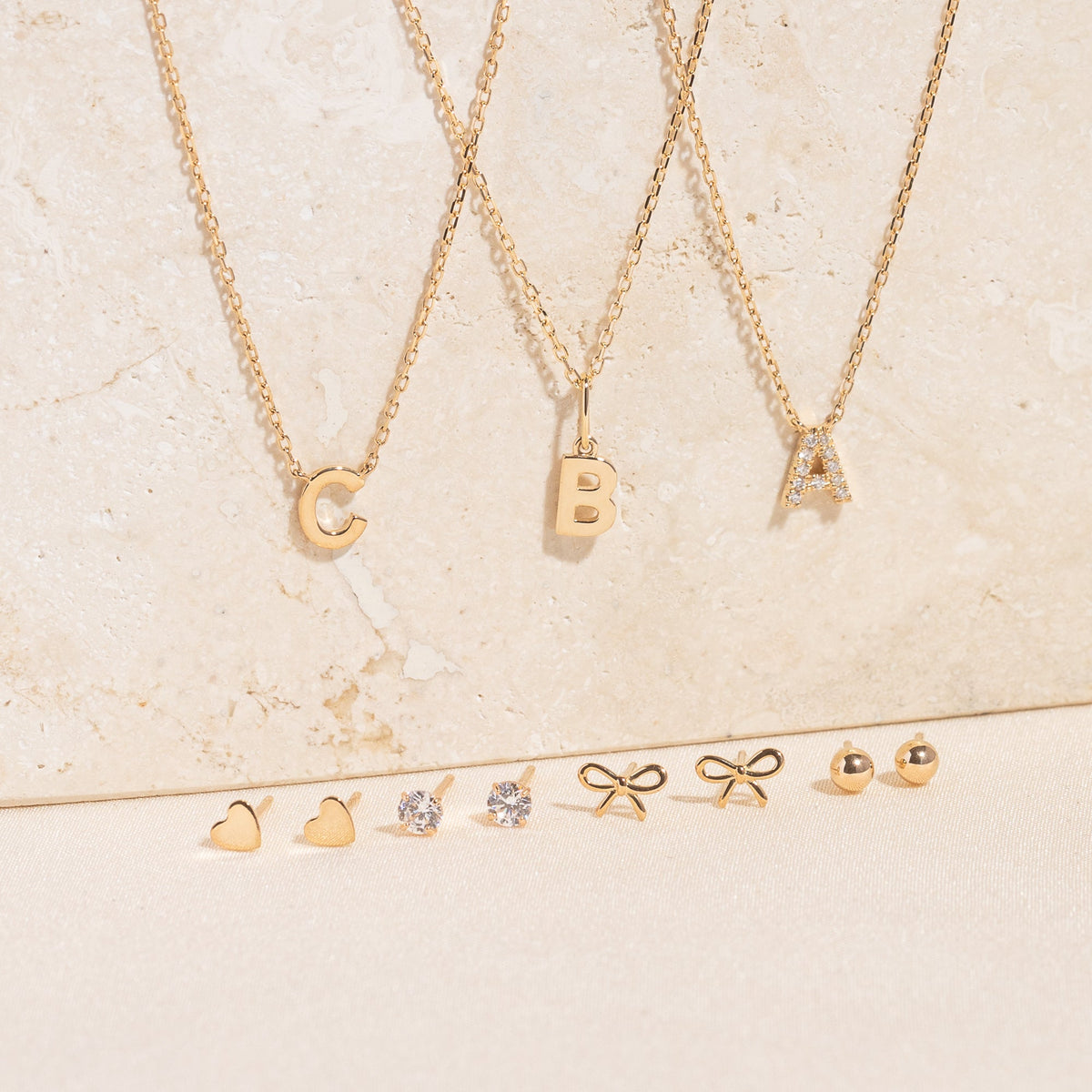 Tiny Bow Stud Earrings