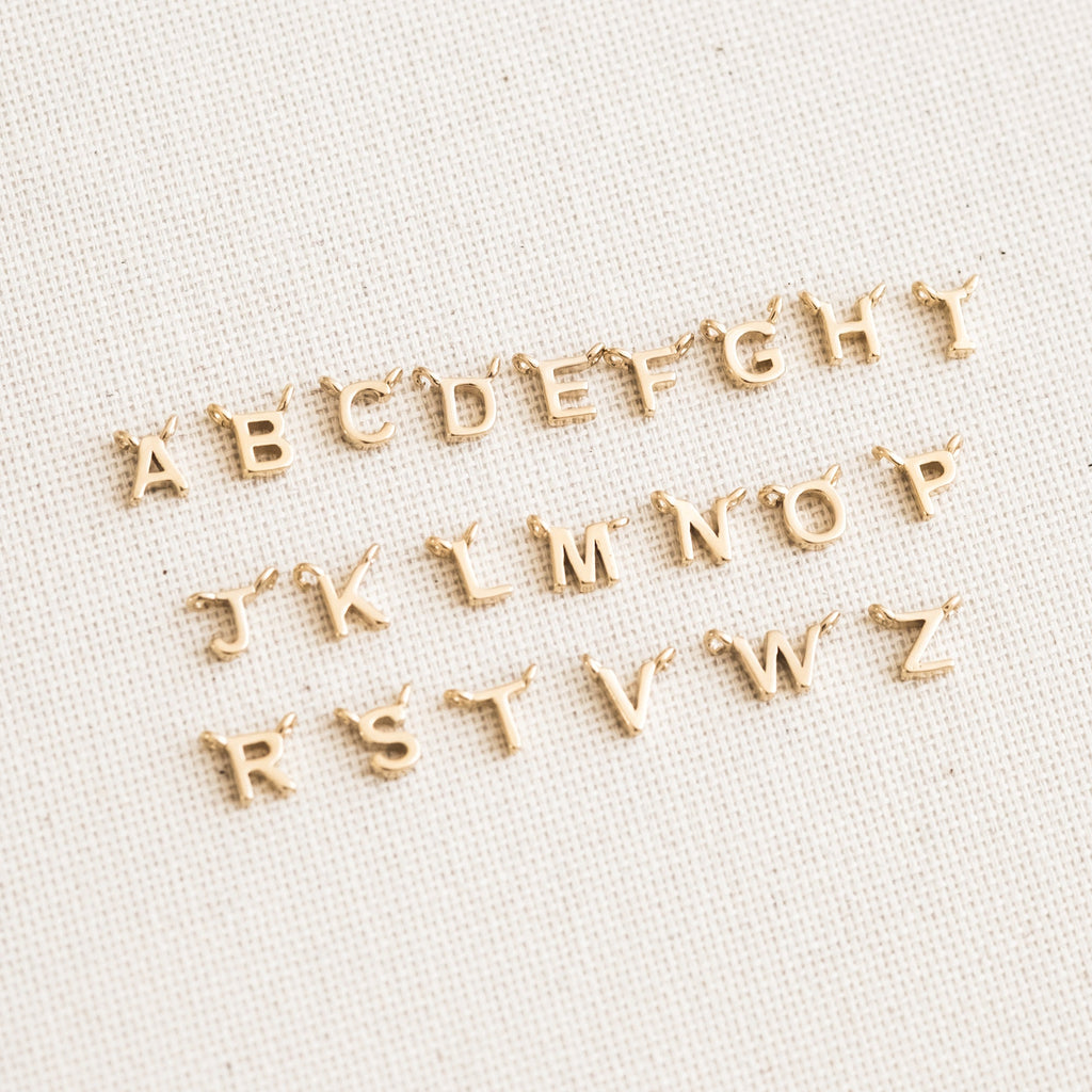 Tiny Initial Necklace