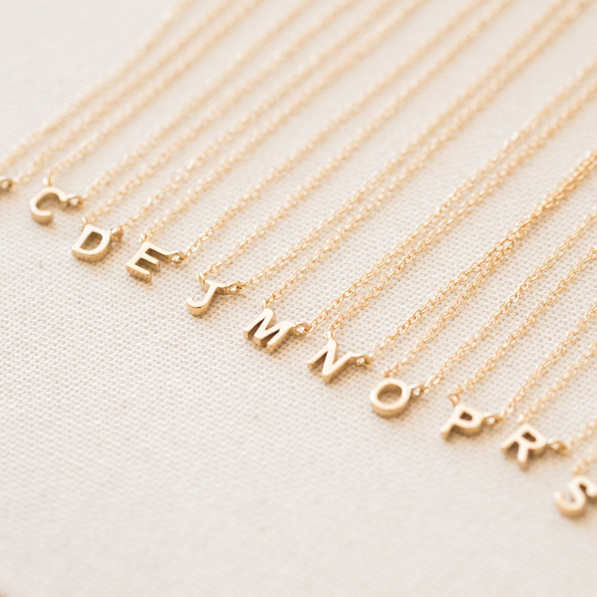 Tiny Initial Necklace