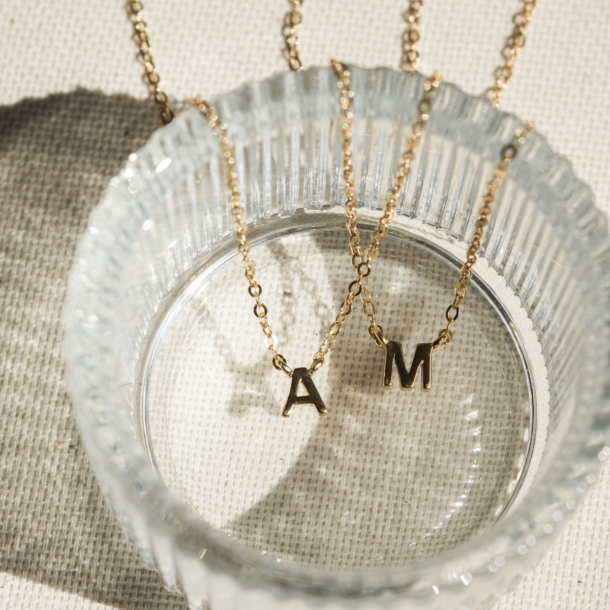 Tiny Initial Necklace