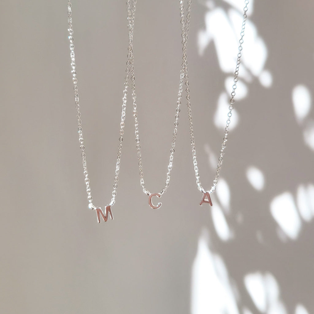 Tiny Initial Necklace
