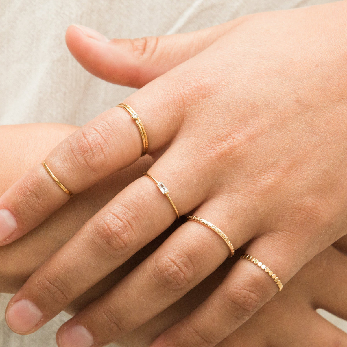 Tiny Solitaire Ring