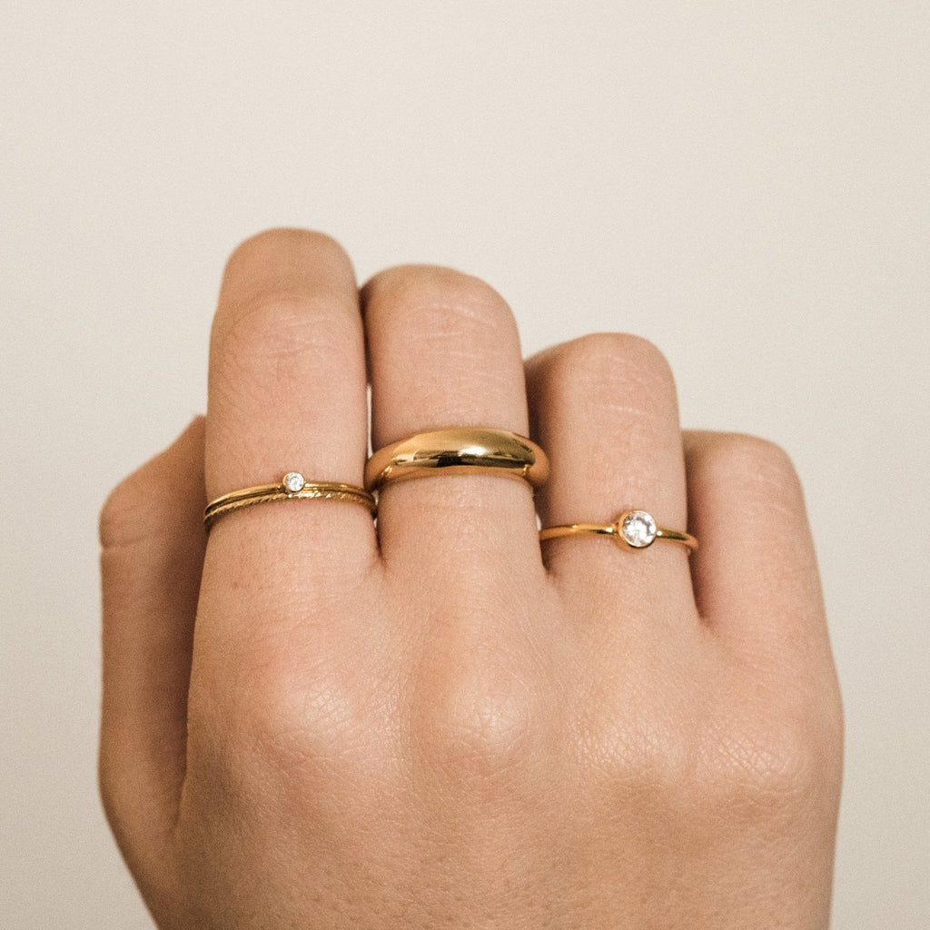 Tiny Solitaire Ring