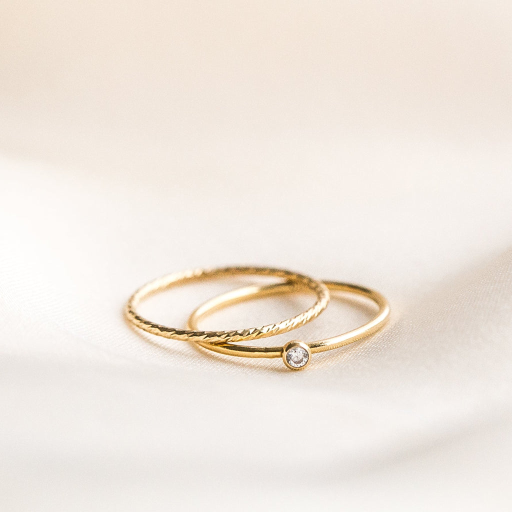 Tiny Solitaire Ring