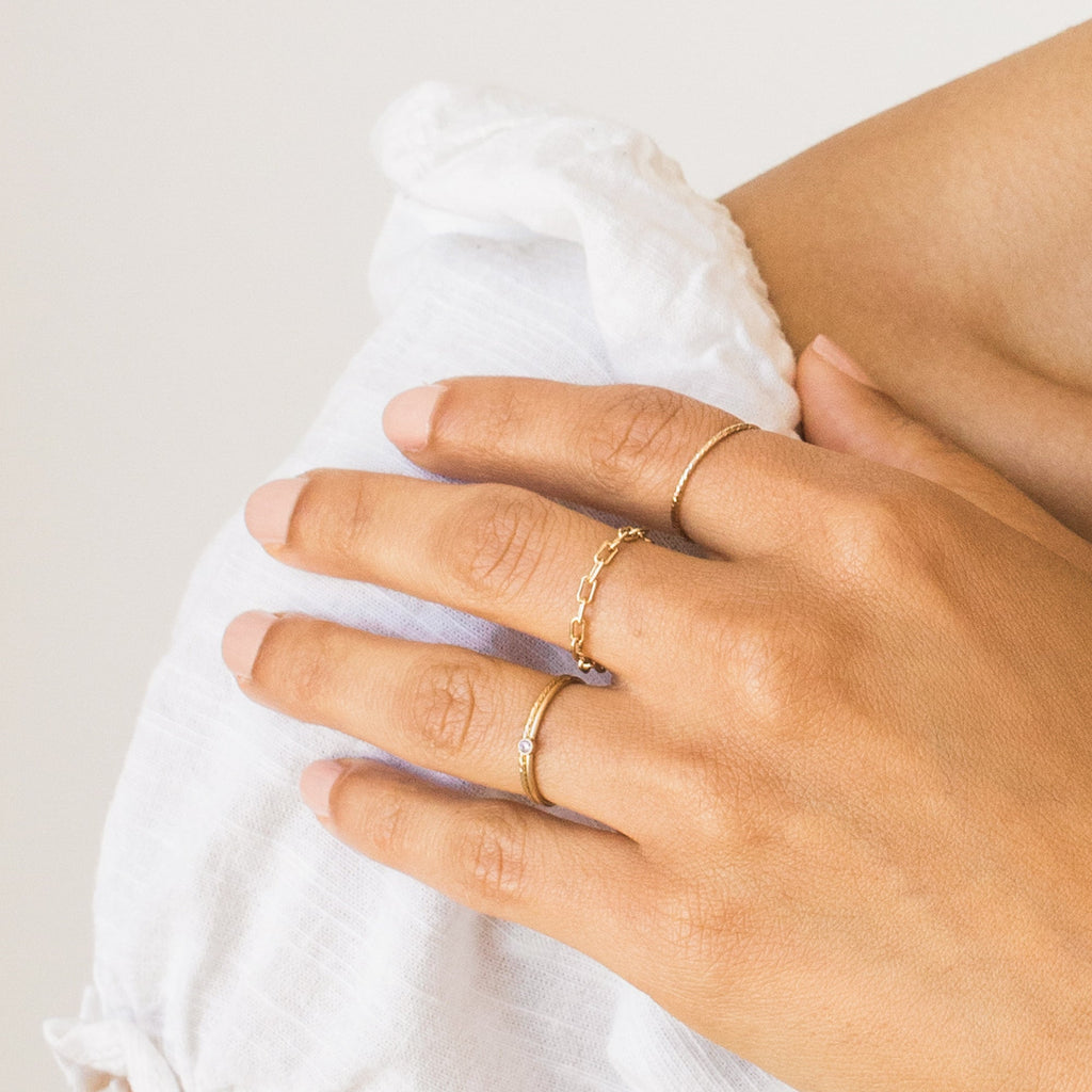 Tiny Solitaire Ring
