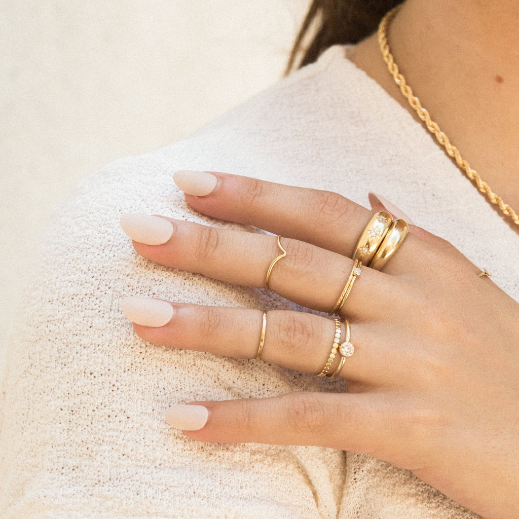 Tiny Solitaire Ring