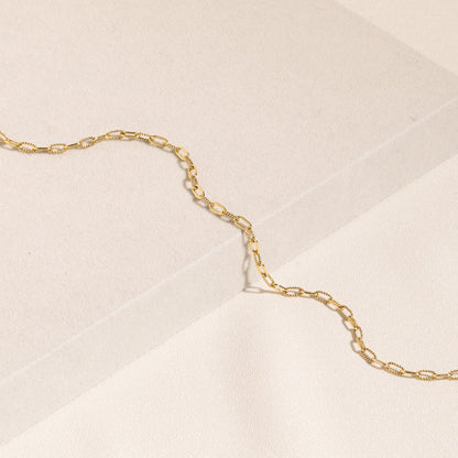 Twisted Paperclip Chain Bracelet
