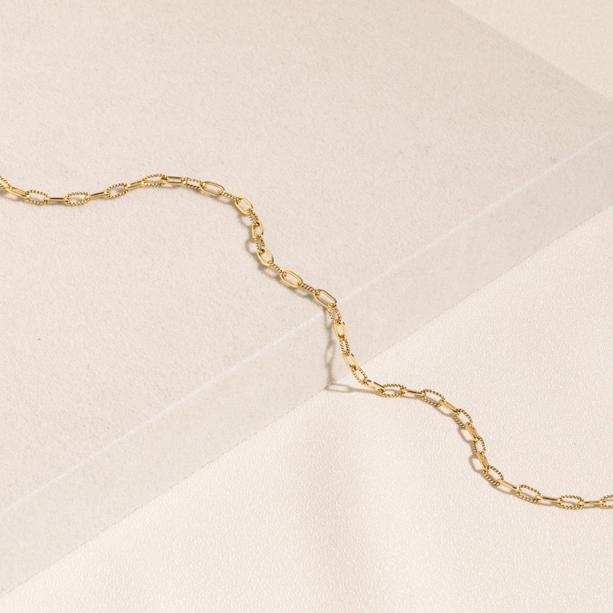 Twisted Paperclip Chain Necklace