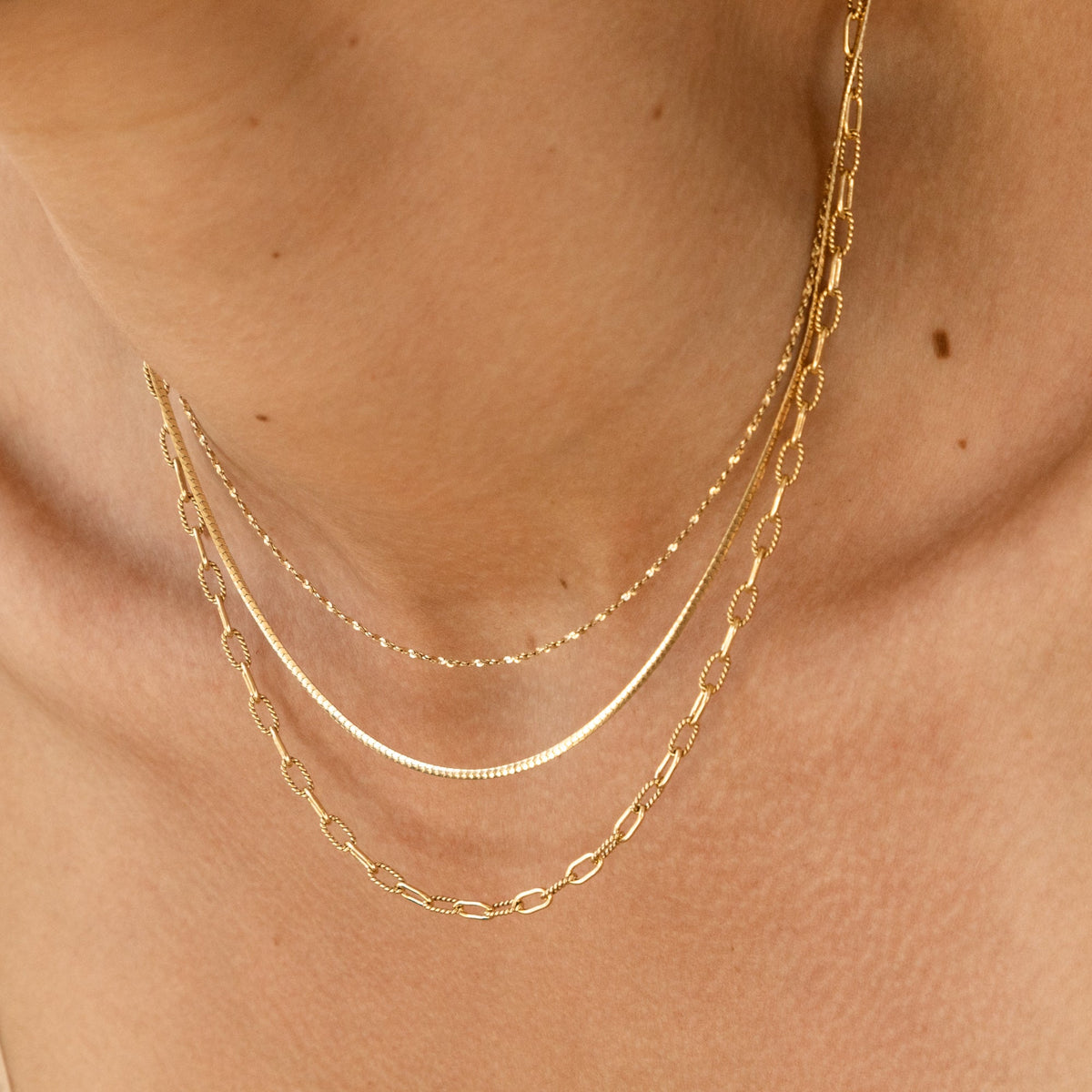 Twisted Paperclip Chain Necklace