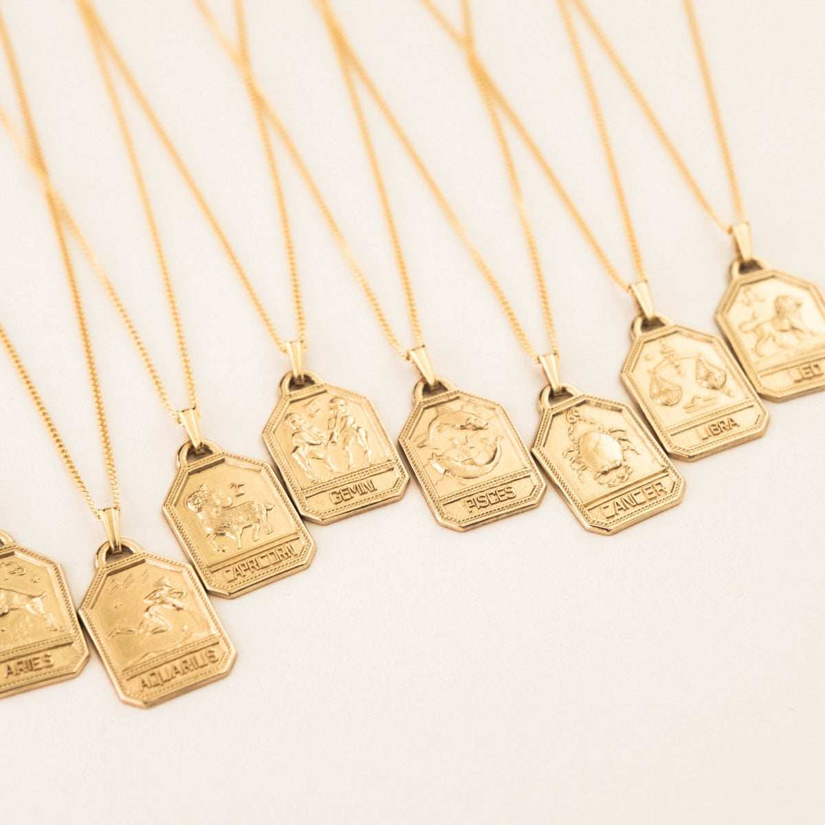 Zodiac Tag Necklace