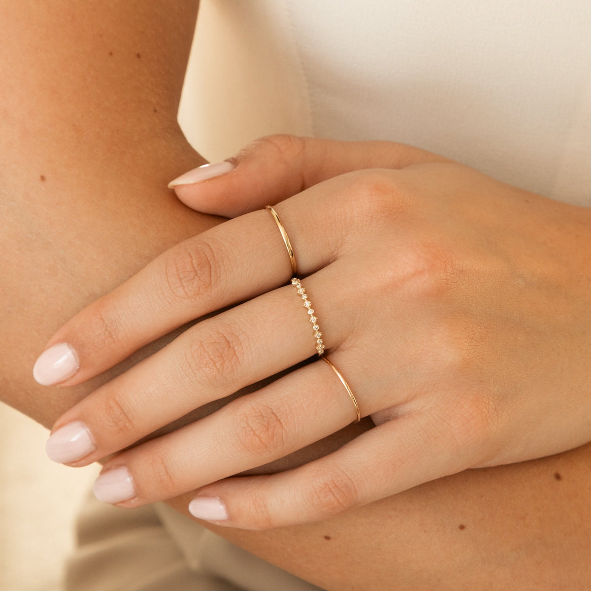 Alternating Diamond Ring