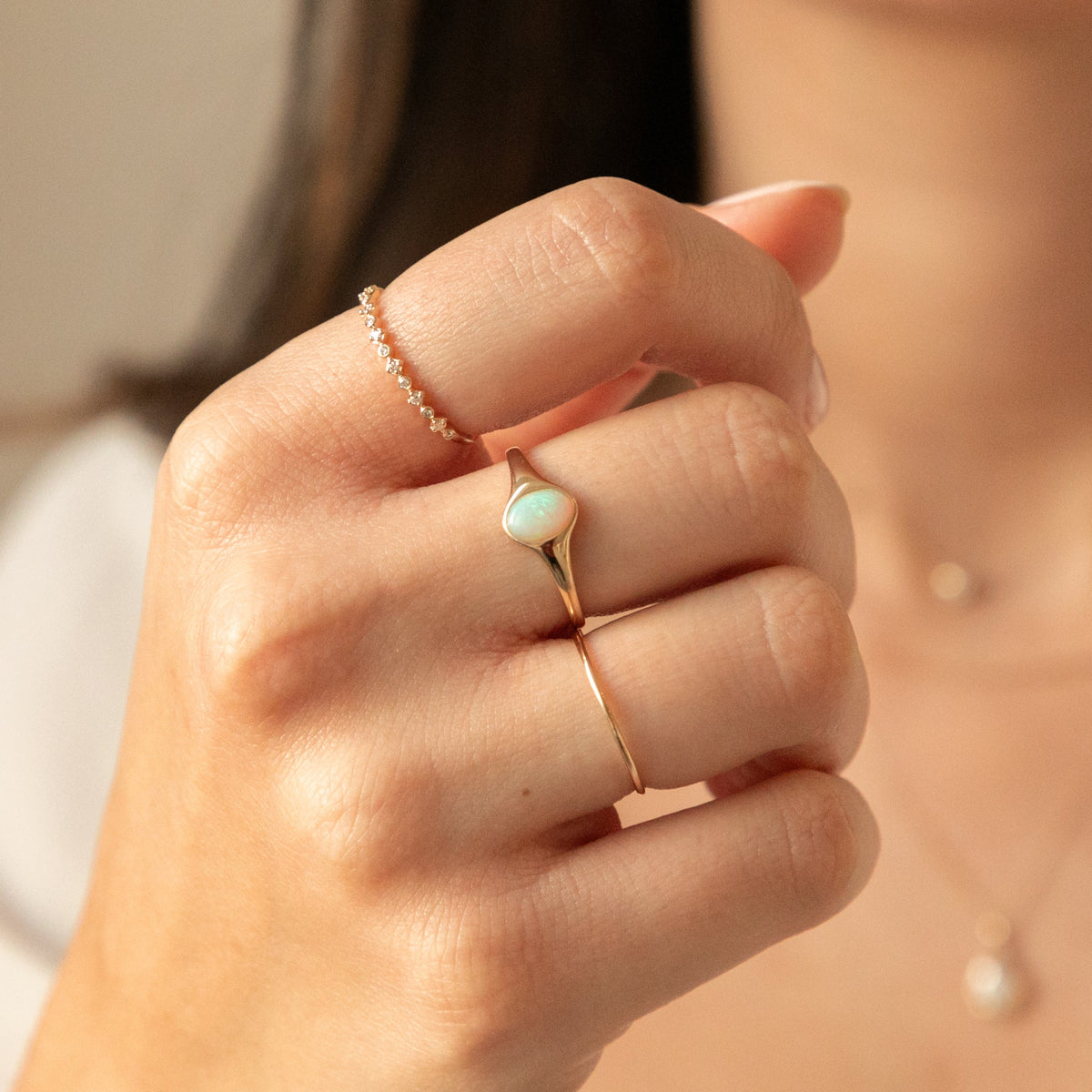 Alternating Diamond Ring