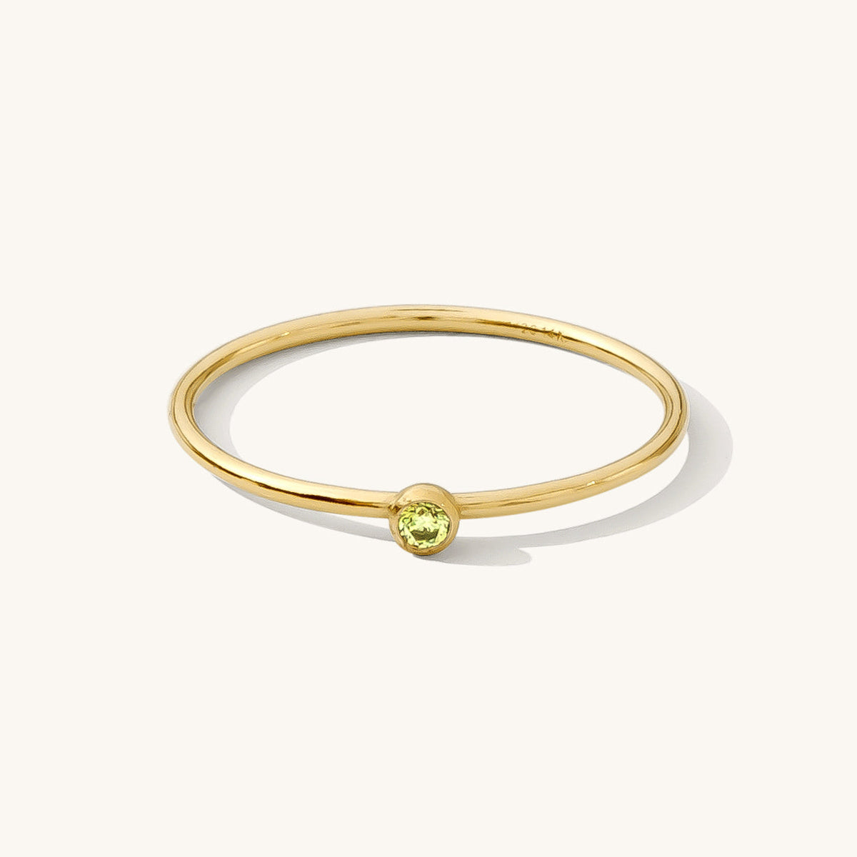 Dainty CZ Birthstone Ring