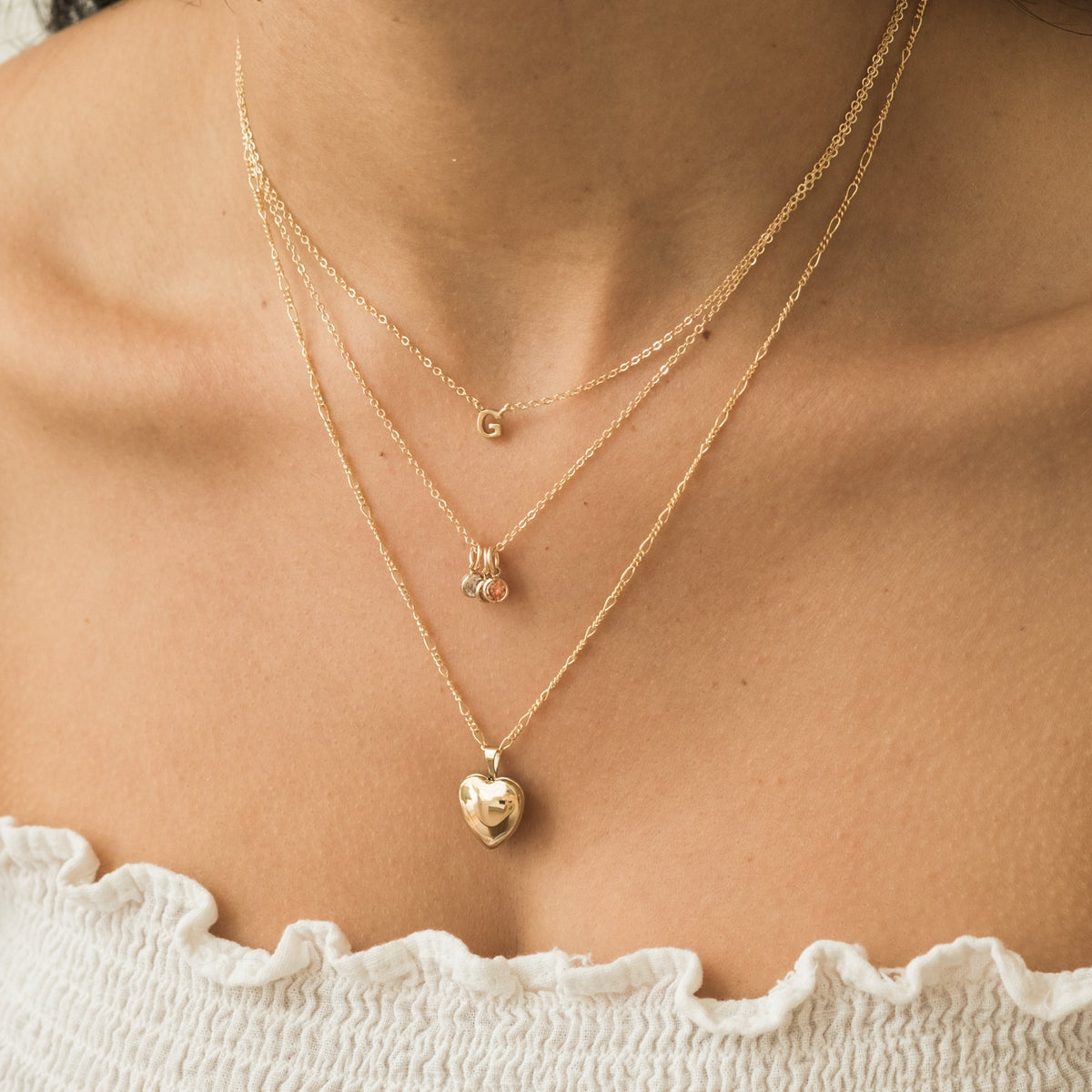Dainty CZ Birthstone Necklace