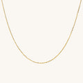 Dainty Cable Chain Necklace - 14k Solid Gold