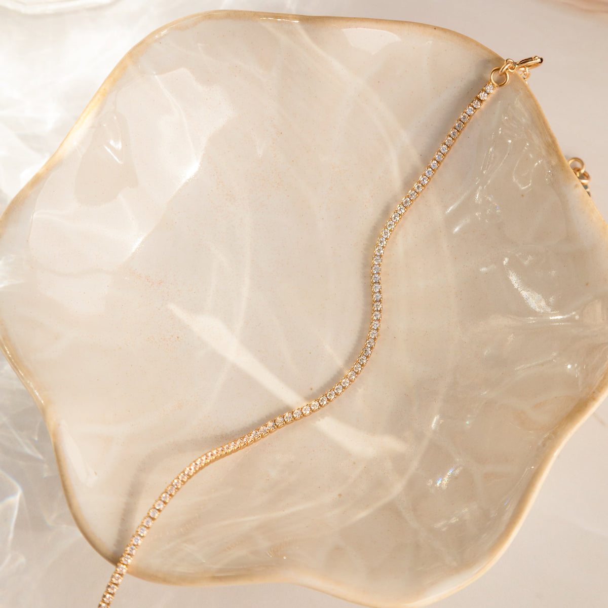 Dainty CZ Tennis Bracelet