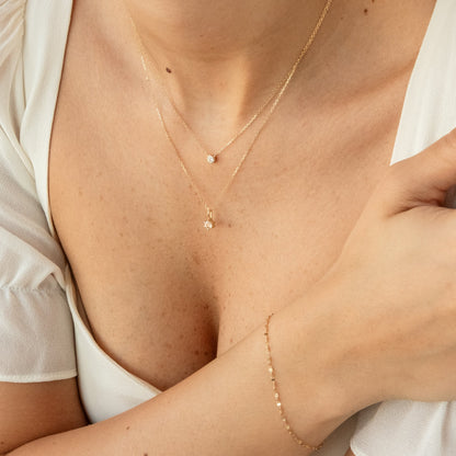Diamond Bezel Necklace
