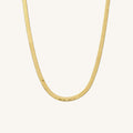 Gold Herringbone Necklace
