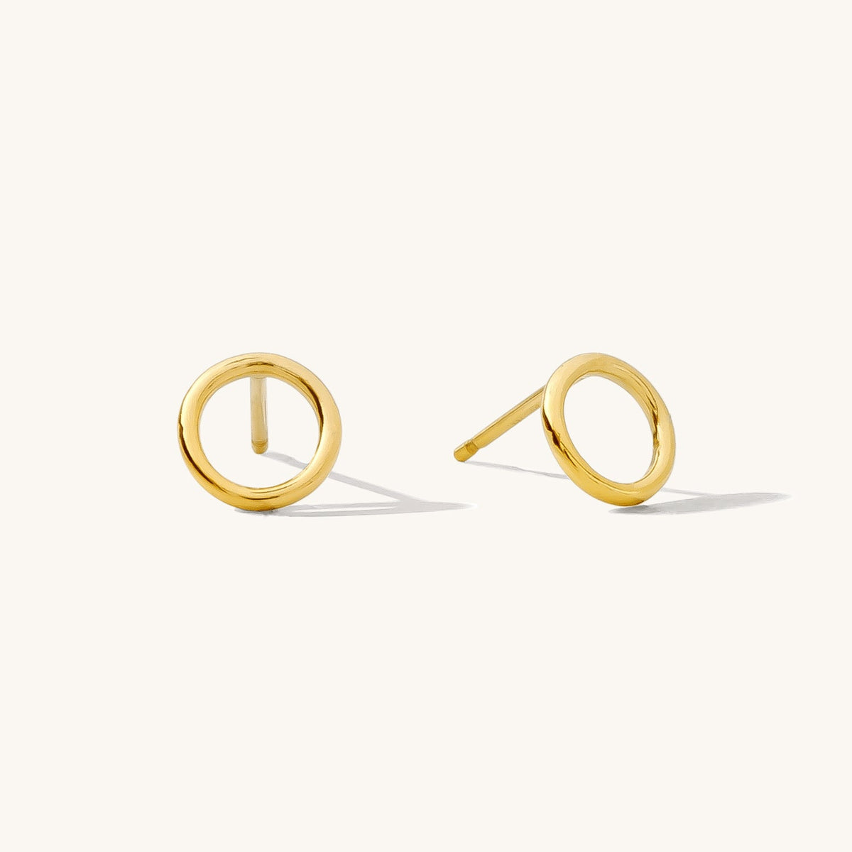 Karma Circle Stud Earrings