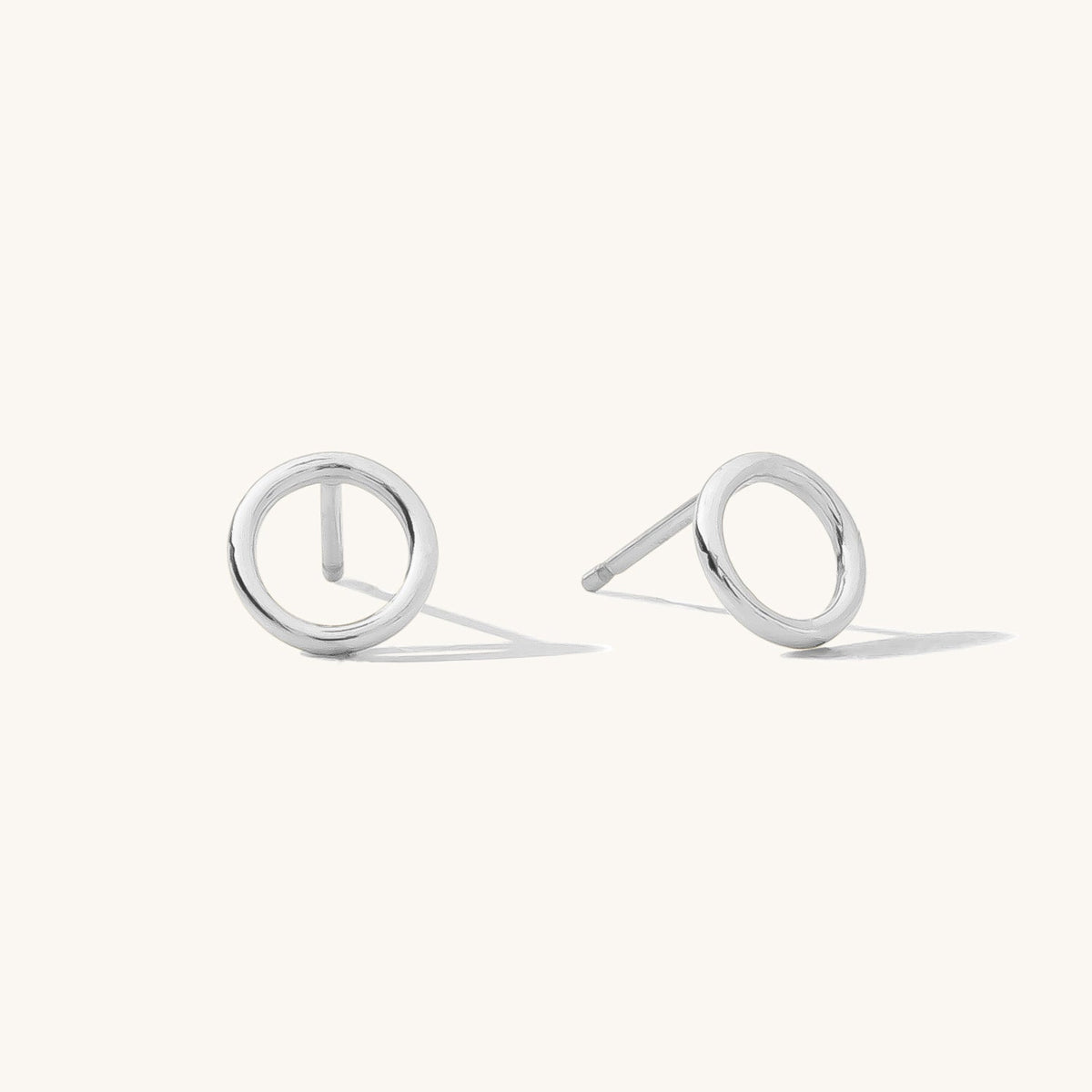 Karma Circle Stud Earrings