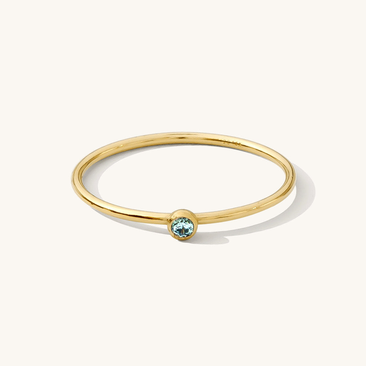 Dainty CZ Birthstone Ring