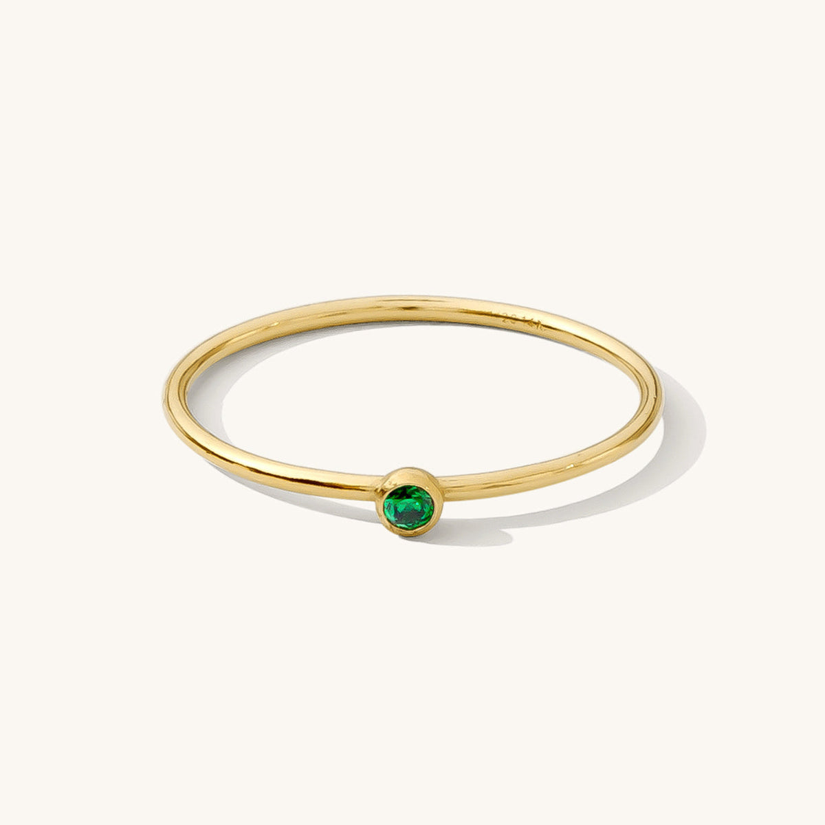 Dainty CZ Birthstone Ring