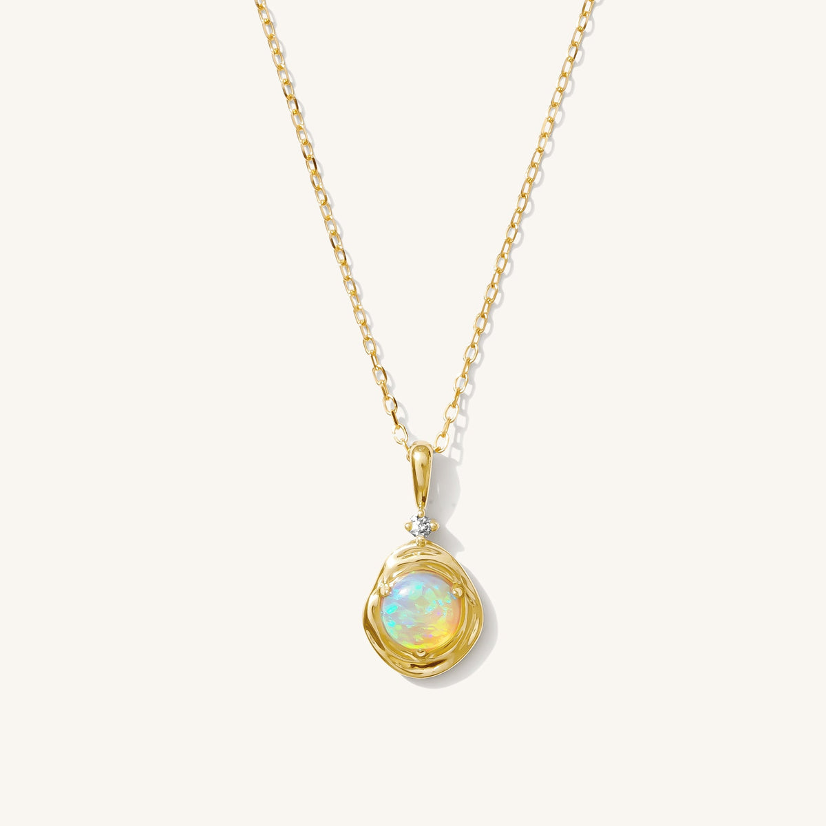 Opal Pebble Necklace - Reversible