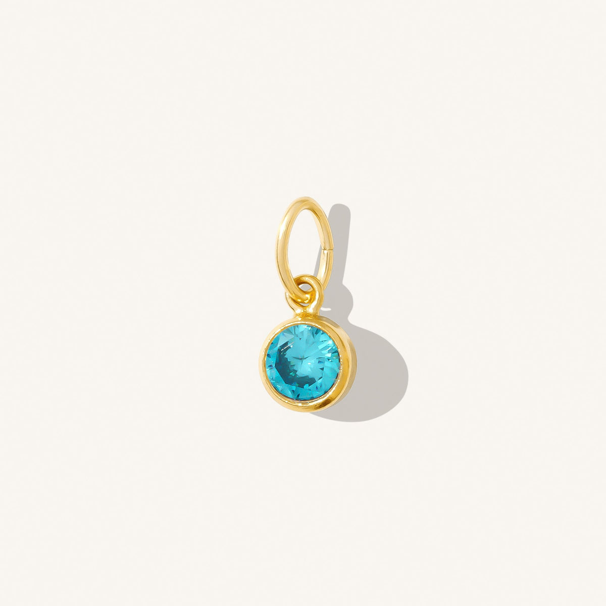 December Birthstone Charm (Blue Topaz)