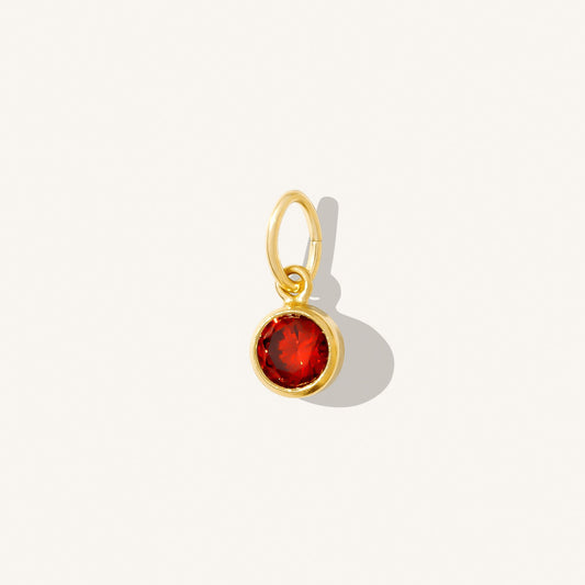 July Birthstone Charm (Ruby)