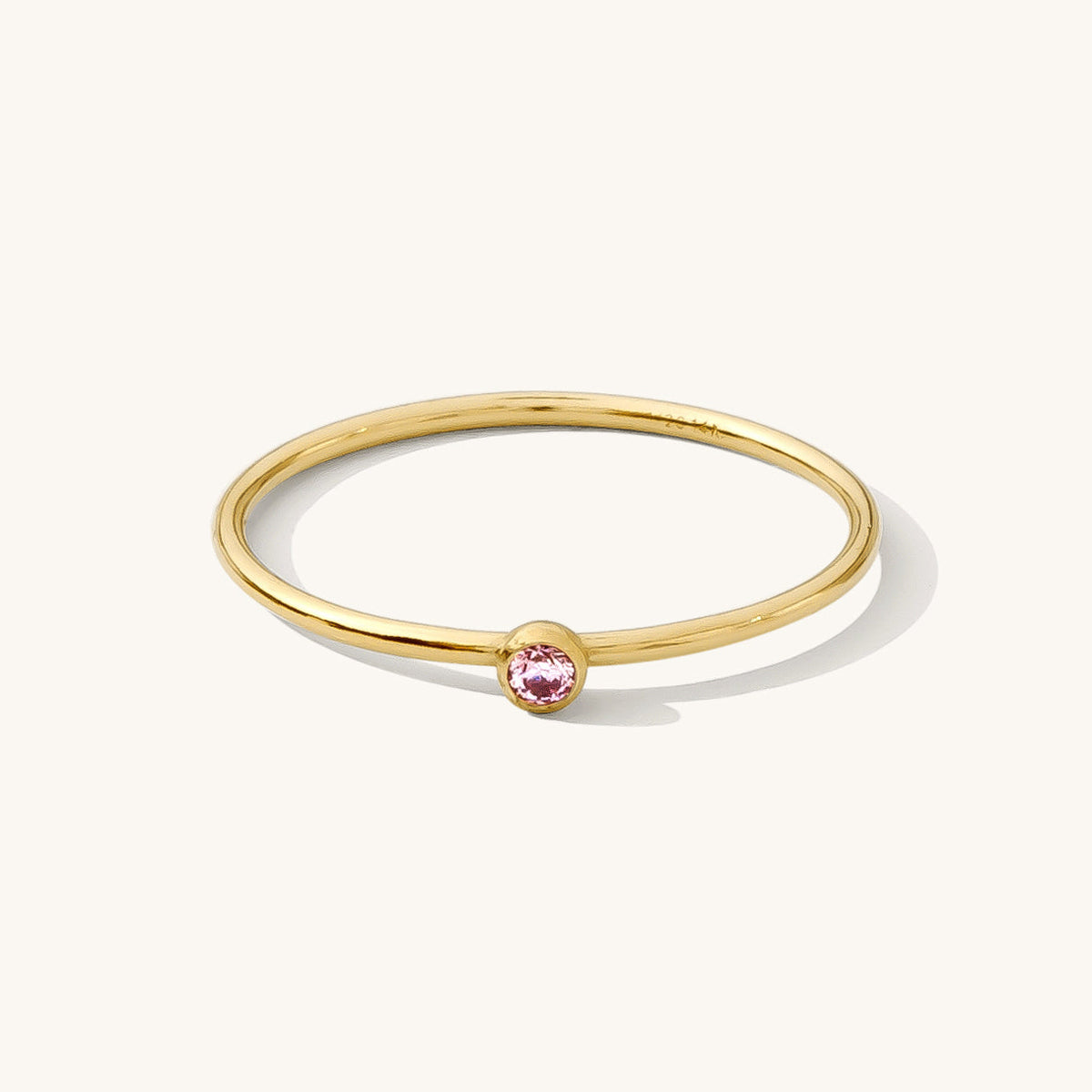Dainty CZ Birthstone Ring