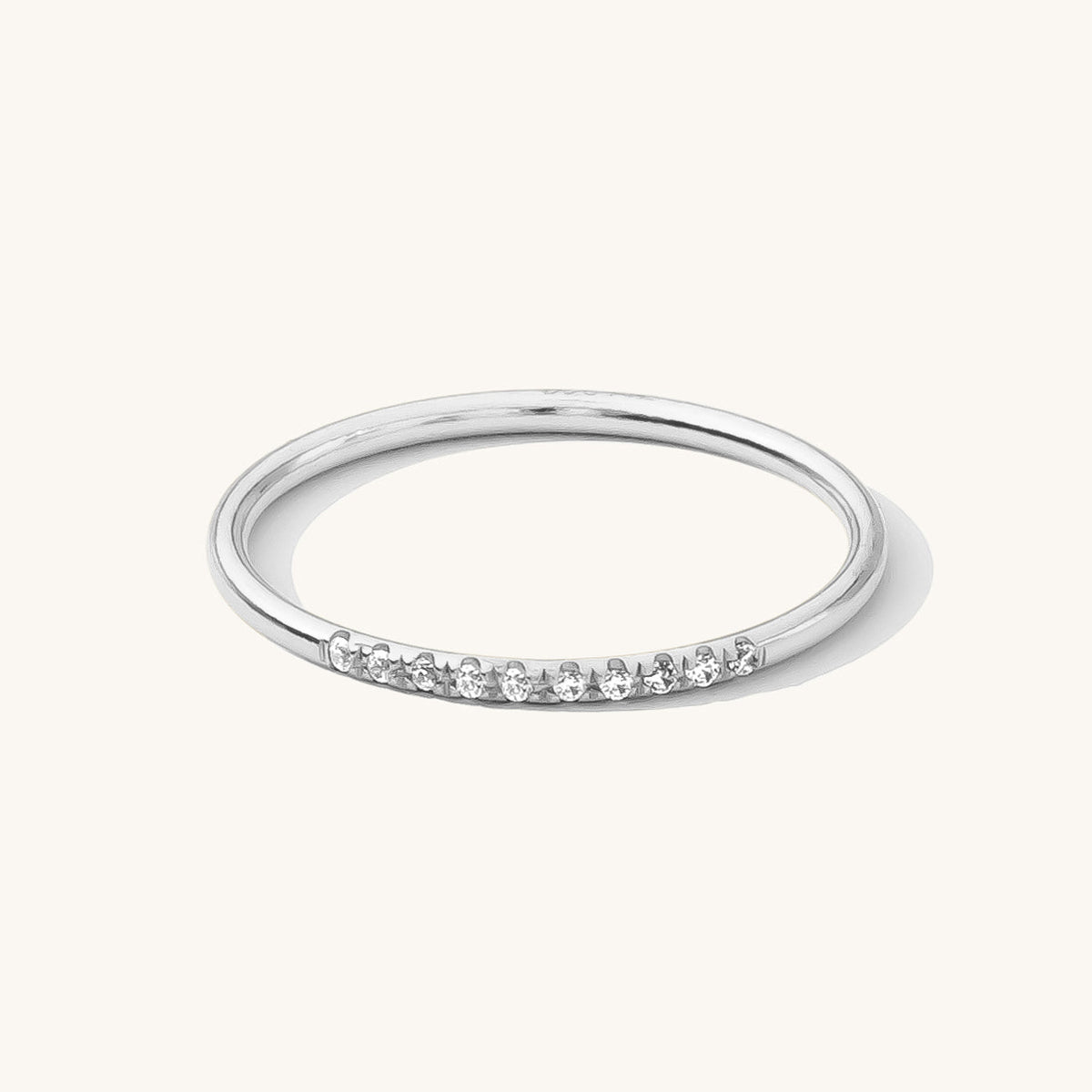 Pavé CZ Stacking Ring