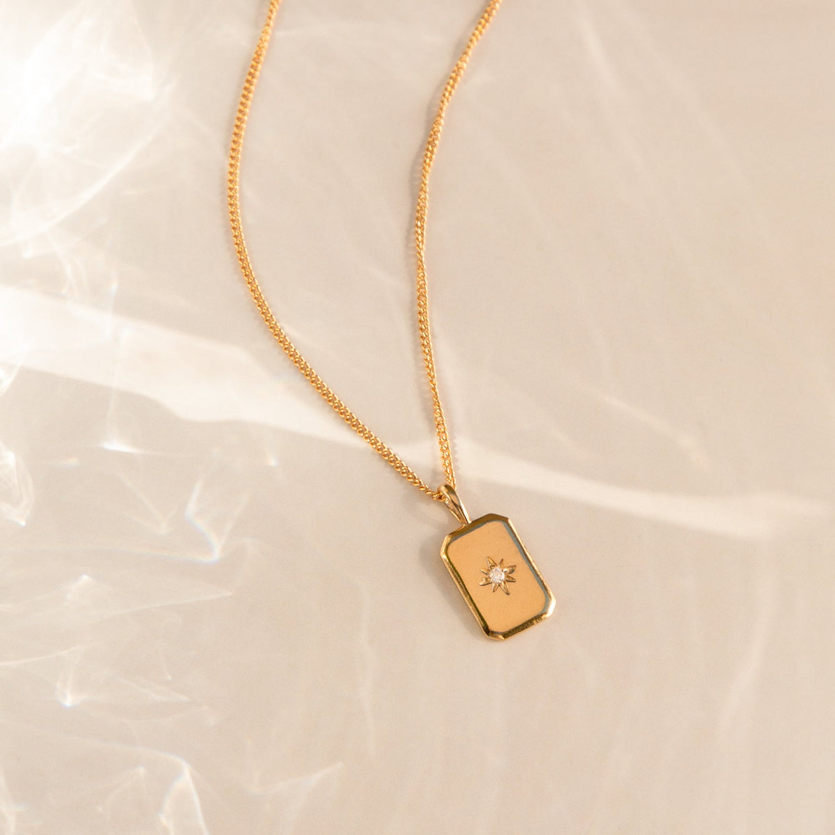 Rectangle Starburst Necklace