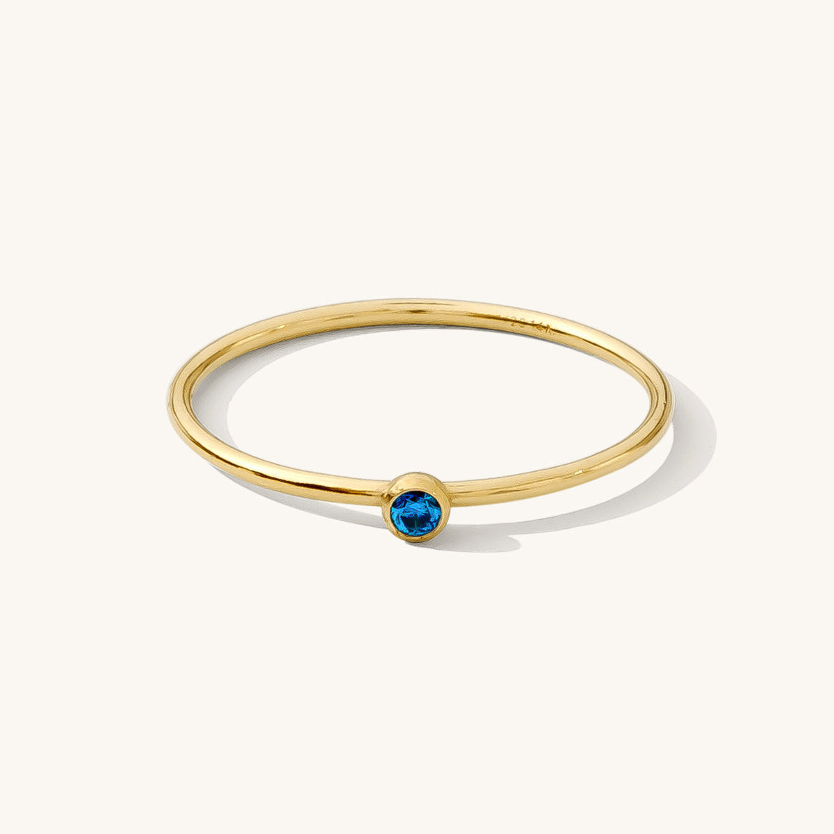 Dainty CZ Birthstone Ring