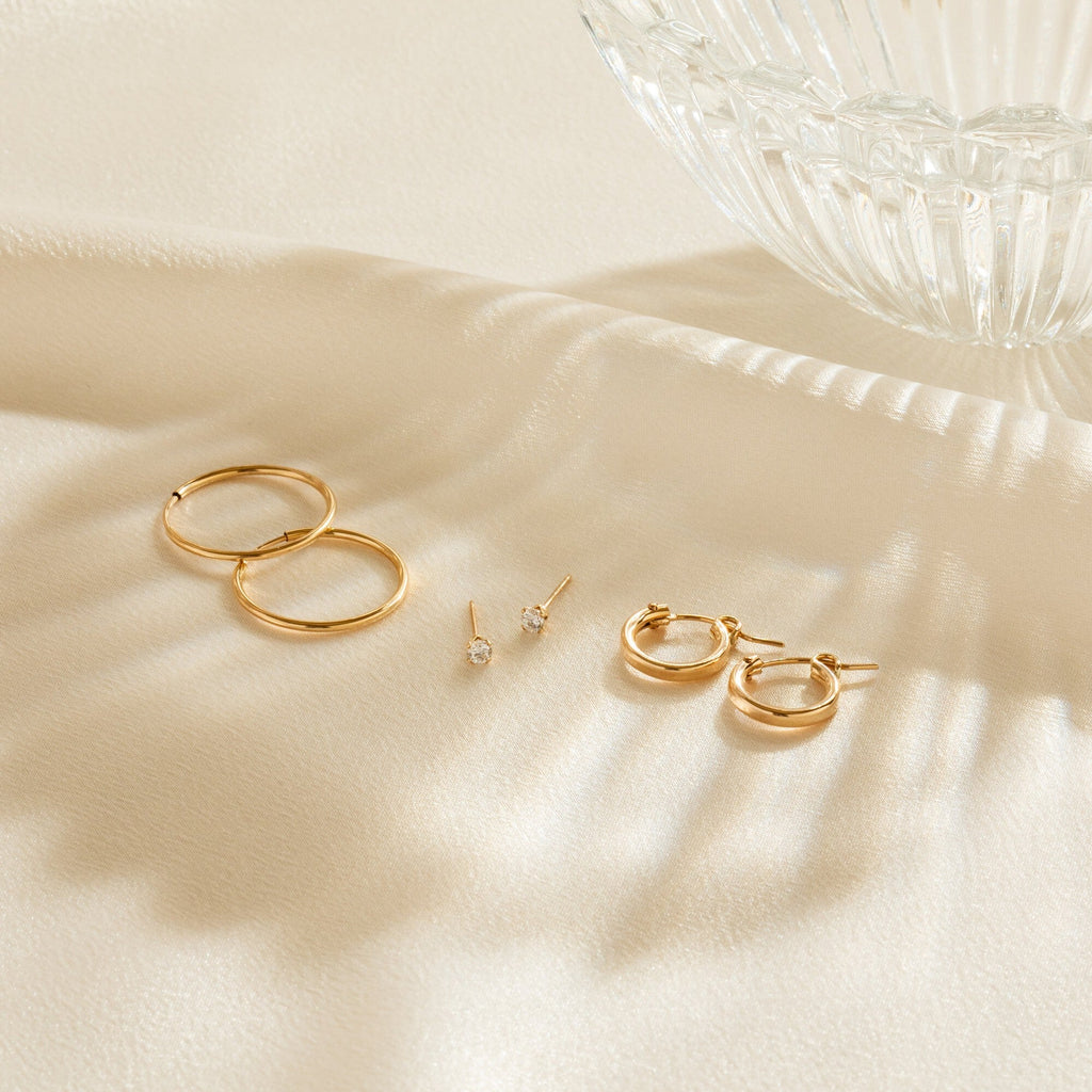 Everyday Hoop Earrings Set