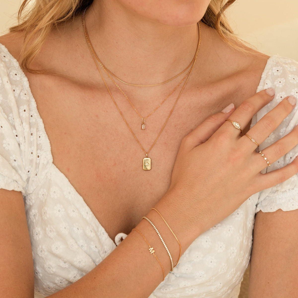 Tiny Initial Bracelet