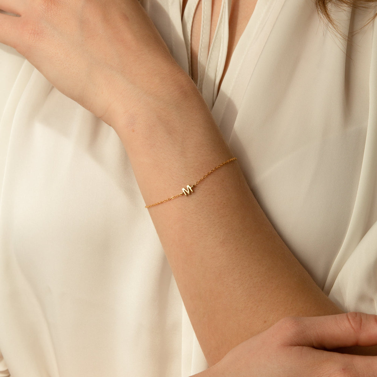 Tiny Initial Bracelet