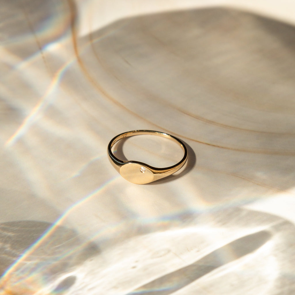 Diamond Signet Ring