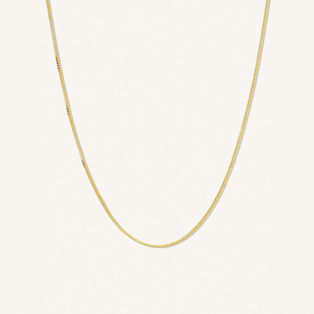 Thin Box Chain Necklace