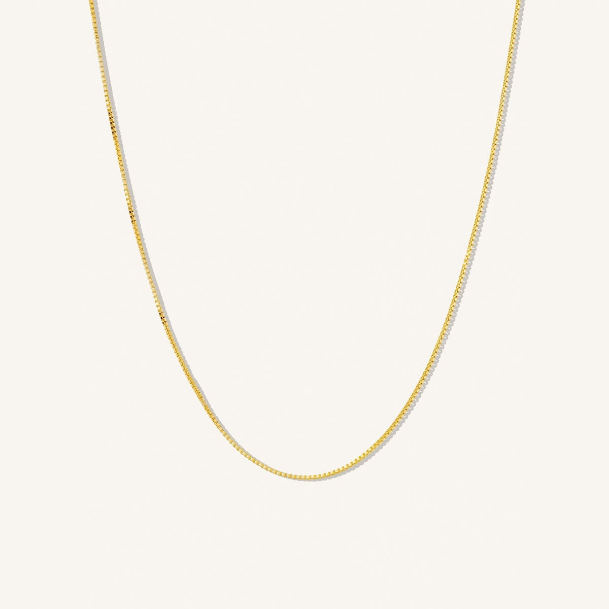Thin Box Chain Necklace