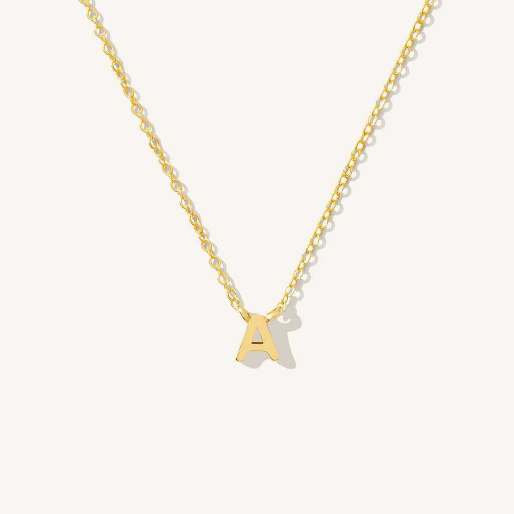 Tiny Initial Necklace