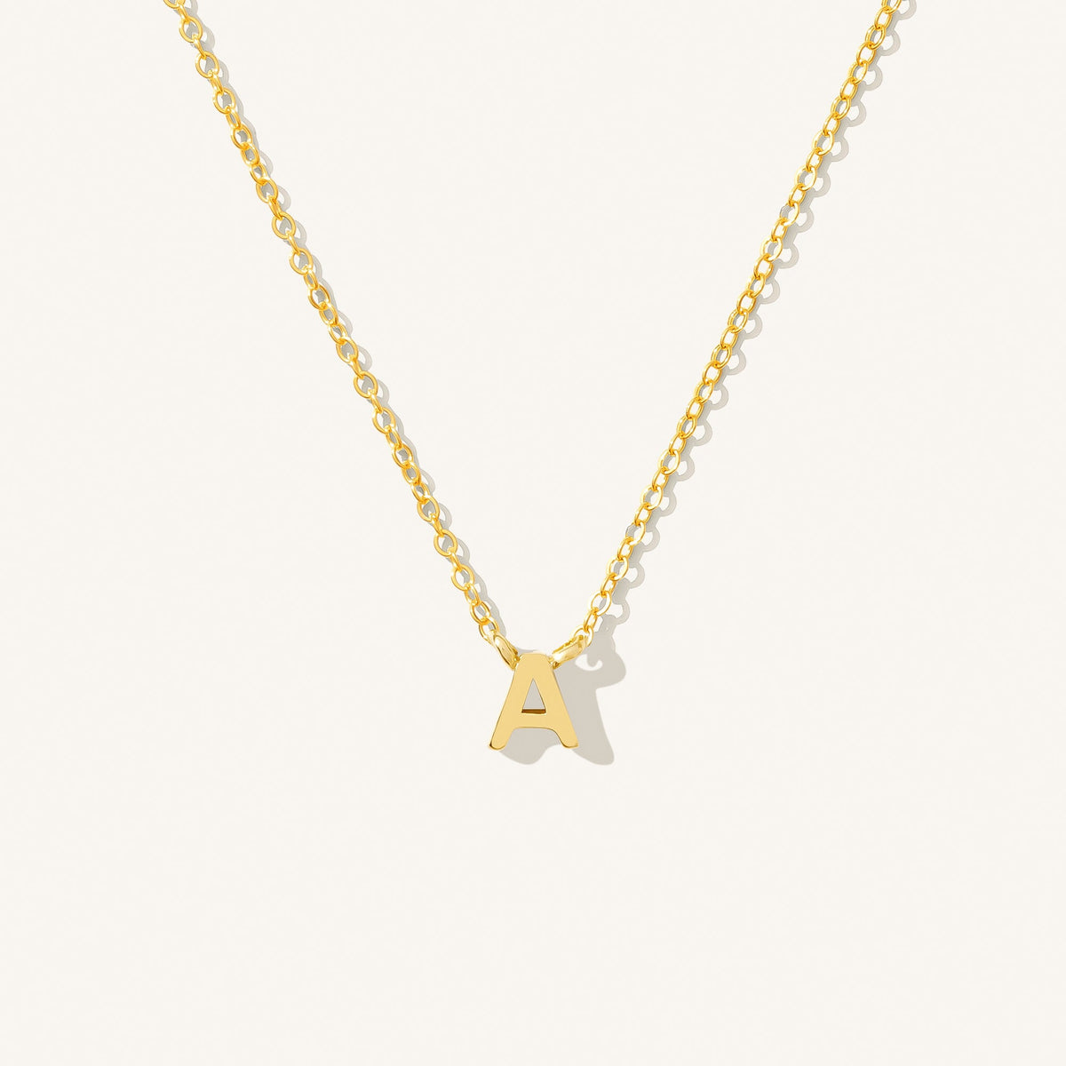 Tiny Initial Necklace
